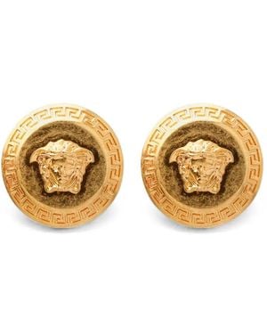 Versace Medusa Greca Earrings - Metallic