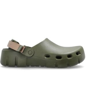 Birkenstock Birki Flow Tex Strap Clogs - Green