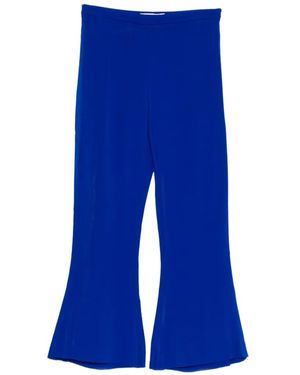Antonio Berardi Flared Cropped Trousers - Blue