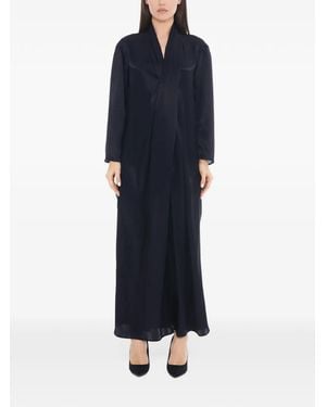 Tessitura Abaya Silk Maxi Dress - Blue