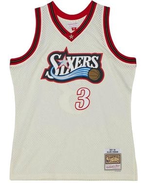 Mitchell & Ness 76Ers 1997 Logo Tank Top - Natural