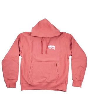 Stussy New York-Print Hoodie - Pink