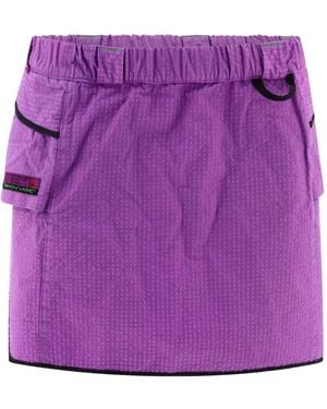 Rayon Vert W3W Minijupe À Taille Élastique - Violet