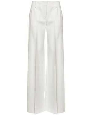 Ermanno Scervino Pressed-Crease Bootcut Trousers - White