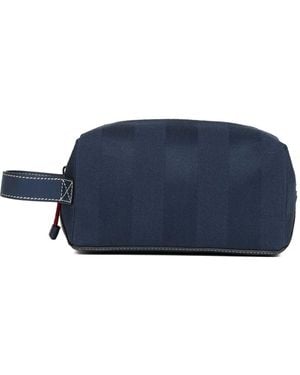 Fendi Striped Wash Bag - Blue