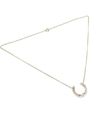 Fred Perry Laurel Wreath Necklace - White