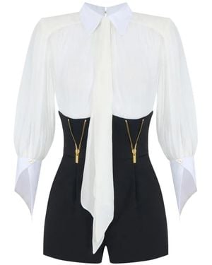 Elisabetta Franchi Romper Suit - White