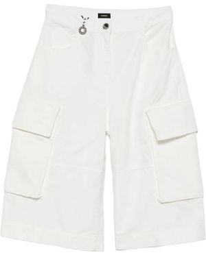 Pinko Albareto Cargo Shorts - White