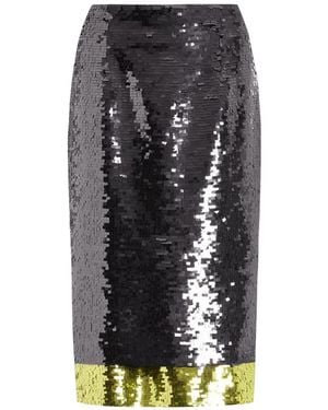 16Arlington Nyla Sequin Midi Skirt - Grey