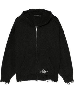 FIVE CM Cardigan À Logo Brodé - Noir