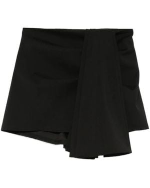 GIUSEPPE DI MORABITO Short À Design Drapé - Noir