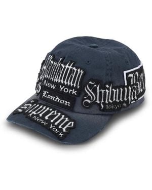 Supreme Gorra City Patches Con Seis Paneles - Azul