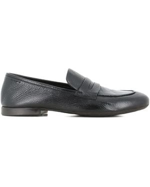 Alexander Hotto Penny Leather Loafers - Gray
