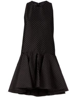 Giambattista Valli Perforated Dress - Black