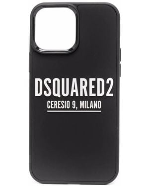 DSquared² Logo-Print Iphone 13 Pro-Max Case - Black