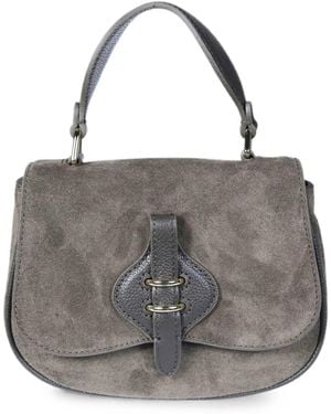 Coccinelle Mavery Suede Shoulder Bag - Grey