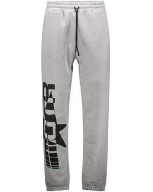 MOTR Graphic-Print Drawstring Track Pants - Gray
