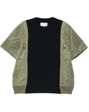 Sacai Docking T-Shirt - Black