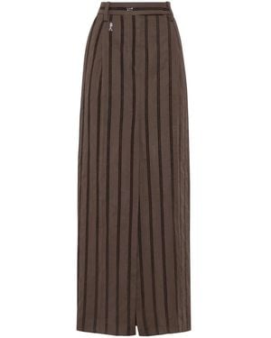 スカート BRUNELLO CUCINELLI Texture Dazzling Skirt Brown Brunello Cucinelli Texture Dazzling Skirt in Brown | Lyst