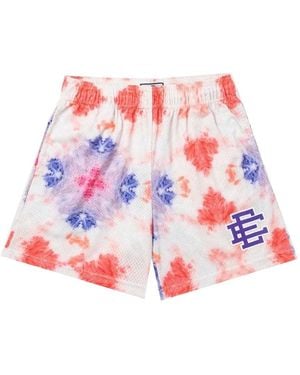 Eric Emanuel Bermudas EE con motivo tie-dye - Blanco