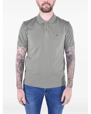 C.P. Company Polo À Patch Logo - Grey