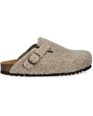 Scholl Fae Mules Aus Pelz - Weiß