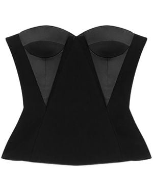 Versace Off-Shoulder Corset - Black