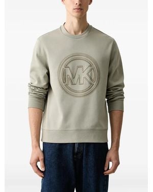 Michael Kors Logo-Patch Jumper - Green