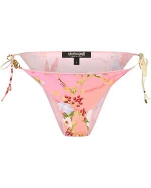 Roberto Cavalli Bikini Mit Blumen-Print - Weiß