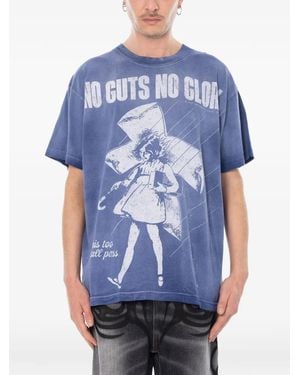 HELLSTAR T-Shirt À Imprimé Graphique - Blue