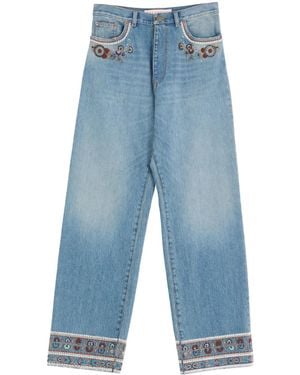 Valentino Garavani Bestickte Jeans - Blau