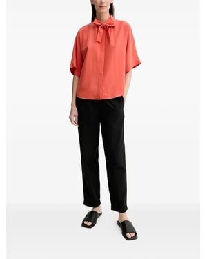 Marc O' Polo Tie-Neck Blouse - Red