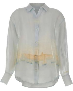 MC2 Saint Barth Cristal Oversized Shirt - Grey