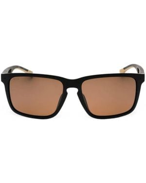 BOSS Rectangle-Frame Sunglasses - Black
