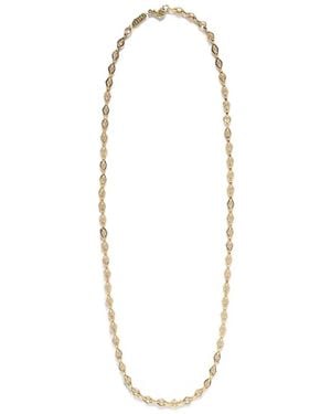Azlee Lozenge Link Necklace - White