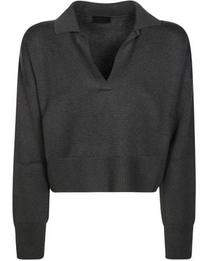 Dondup Wool Polo Sweater - Black
