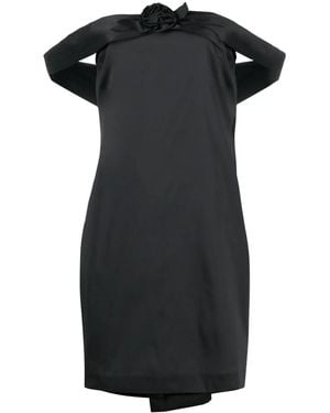 BERNADETTE Off-Shoulder Jurk - Zwart