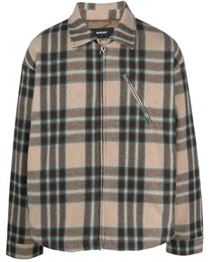 Represent Kariertes Flanellhemd - Schwarz