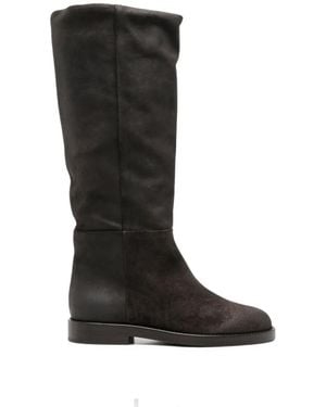 Agl Attilio Giusti Leombruni Suede Knee-High Boots - Black