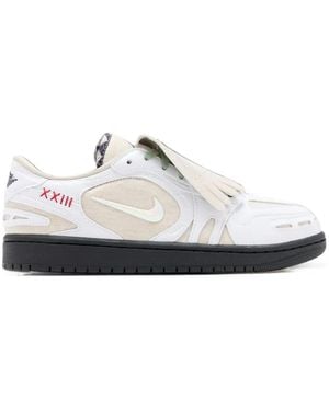 Nike Air Jordan 1 Low Method Of Make Kiltie Sneakers - White
