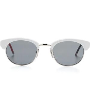 Thom Browne Clubmaster-Frame Sunglasses - Grey