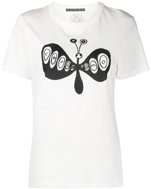 10 Corso Como Butterfly-Print Short-Sleeved T-Shirt - Multicolor