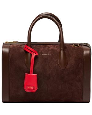 Lancel Bcbg Leather Tote Bag - Red
