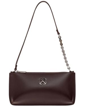 Off-White c/o Virgil Abloh Jitney Chain-Link Shoulder Bag - Red