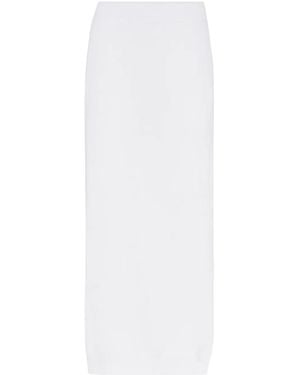 Brunello Cucinelli Ribbed Skirt - White