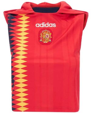adidas Spain Bb Jsy Hooded Top - Red