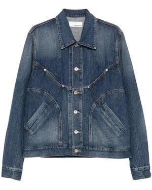 SAGE NATION Chaqueta vaquera con panel redondeado - Azul