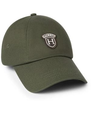 Hackett Peaks Badge Twill Baseball Cap - Green