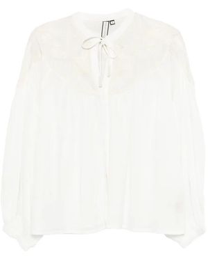 Scarlett Poppies Petronella Embroidered Blouse - White