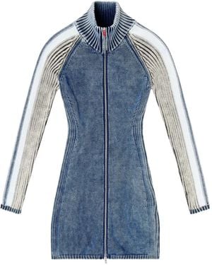 DIESEL Faded Wash Knitted Dress - Blue